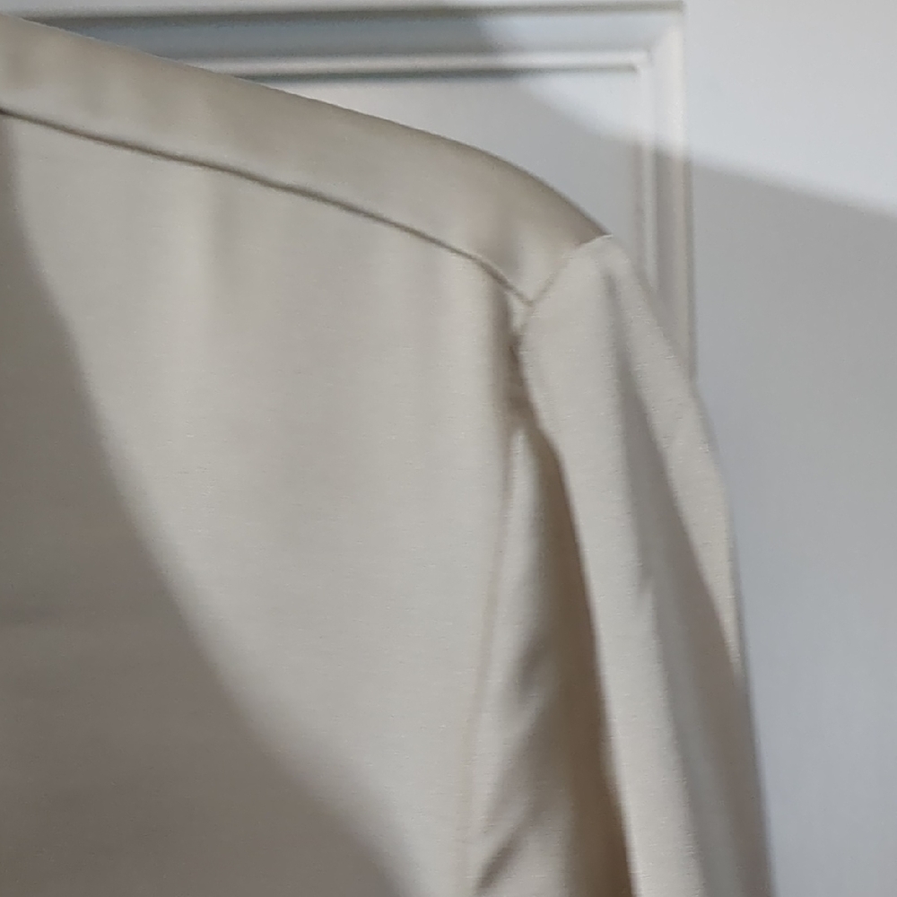 NWT J.Crew Light Beige Button-Up Shirt Sz L - Picture 7 of 9